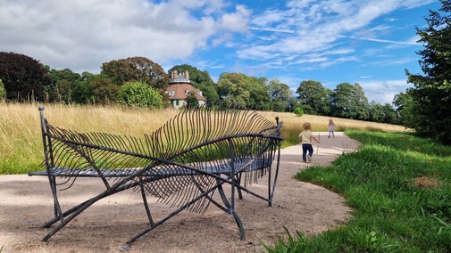 Feather bench at A la Ronde